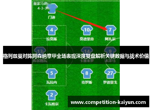 格列兹曼对阵阿森纳意甲全场表现深度复盘解析关键数据与战术价值